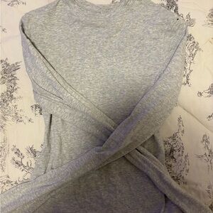 SKIMS Light Gray Long Sleeve Top